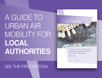 Guide to urban air mobility for local authorities. Click for info