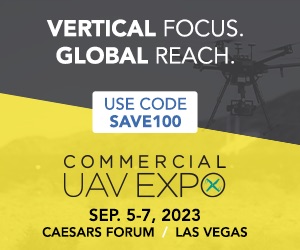 Commercial UAV Expo advert. Click for website