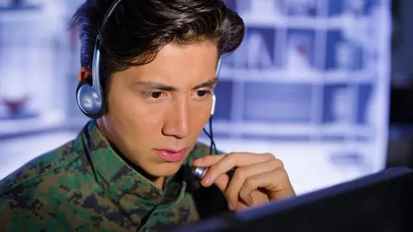 C-UAS directory image of soldier and screen. No link