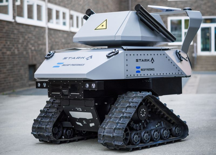 INLEAP is developing a laser-based C-UAS for uncrewed ground vehicles